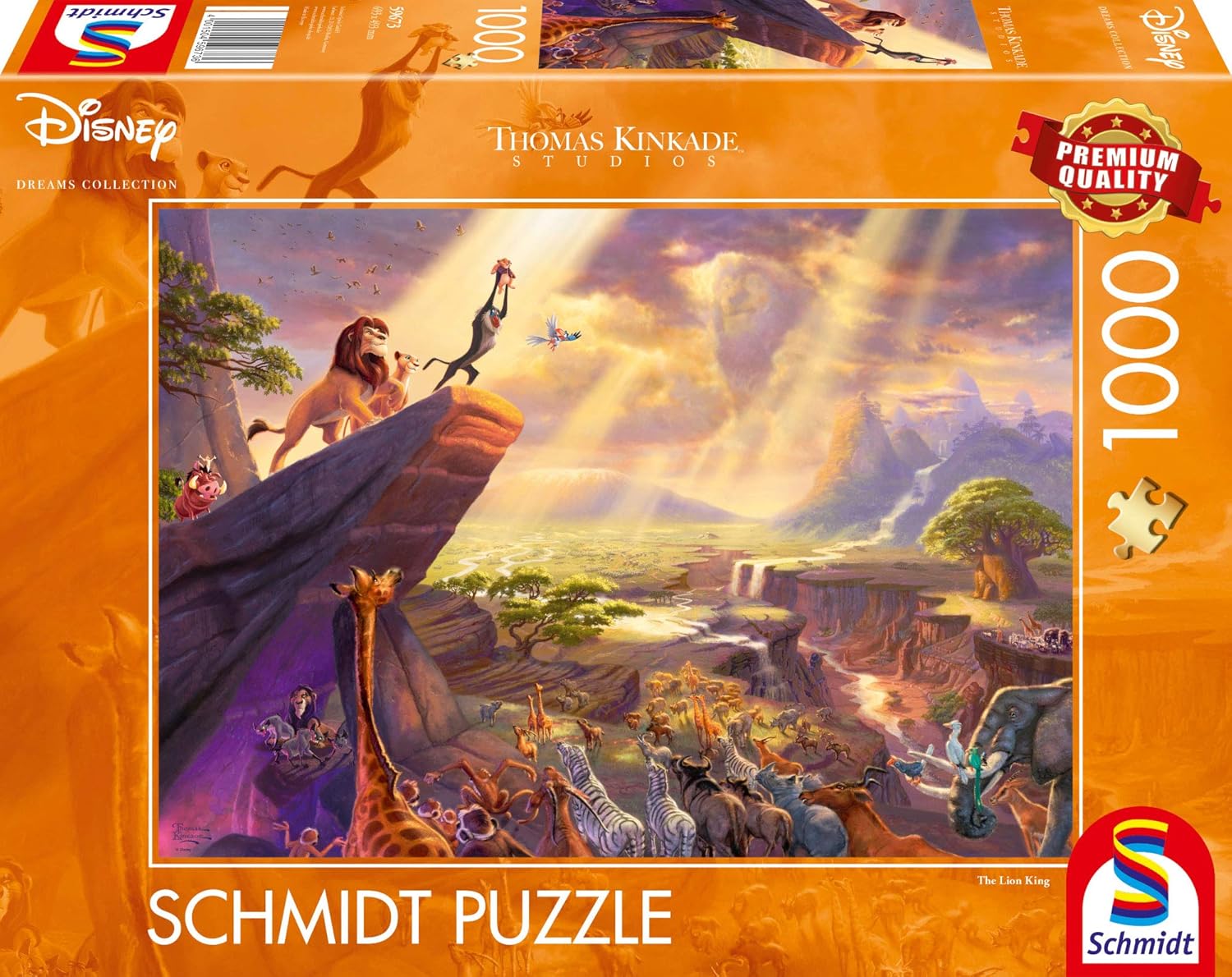 Schmidt 59673 Spiele + Thomas_Kinkade: Disney_The_Lion_King + Jigsaw_Puzzle + 1000_Pieces
