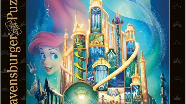 Ravensburger - Puzzle 1000 pièces - Puzzle Adulte - Dès 12 Ans - Ariel - Collection Château des Disney Princesses - Puzzle de qualité Premium fabriqué en Europe - 17337