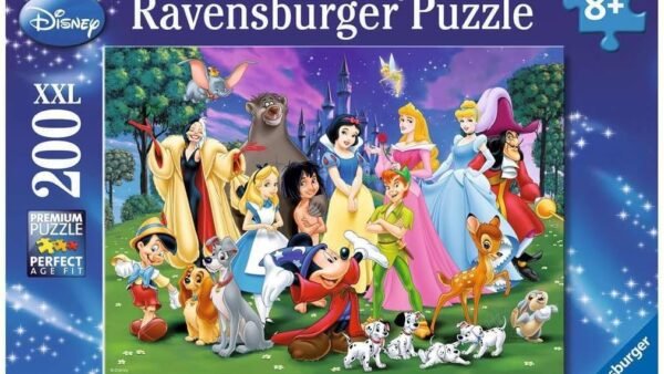 Ravensburger - Puzzle Enfant - Puzzle 200 pièces XXL - Les Grands Personnages Disney - Garçon ou Fille à partir de 8 Ans - Puzzle de qualité supérieure fabriqué en Europe - 12698