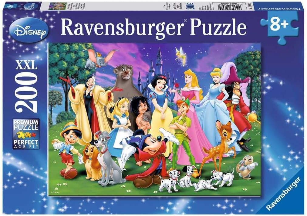 Ravensburger - Puzzle Enfant - Puzzle 200 pièces XXL - Les Grands Personnages Disney - Garçon ou Fille à partir de 8 Ans - Puzzle de qualité supérieure fabriqué en Europe - 12698