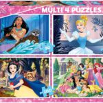 Educa - Princess Multi 4 in 1 Disney Princesses, 17637, Cranberry