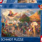 Schmidt Spiele- Thomas Kinkade 59939, Disney, Dumbo, Puzzle de 1000 pièces, Coloré