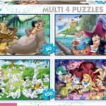 Educa - 4 Puzzles progressifs pour Enfant avec 50/80/100/150 pièces. Multi Puzzles Classiques Disney. Recommandé à partir de 5 Ans (18105)