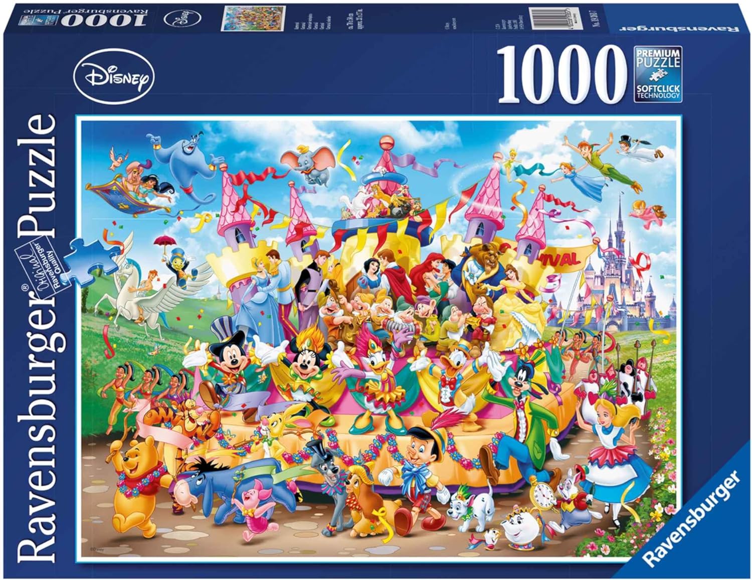 Ravensburger - Puzzle Adulte - Puzzle 1000 p - Carnaval Disney - 19383