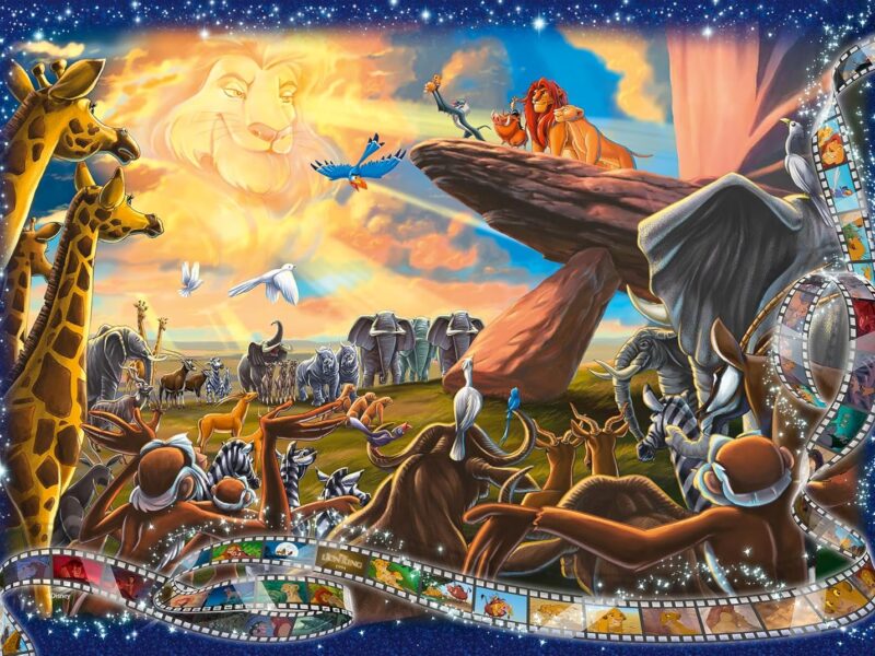 Ravensburger - Puzzle Adulte - Puzzle 1000 pièces - Le Roi Lion (Collection Disney) - Adultes et enfants à partir de 14 ans - Puzzle de qualité supérieure - Disney Classique - 12000321