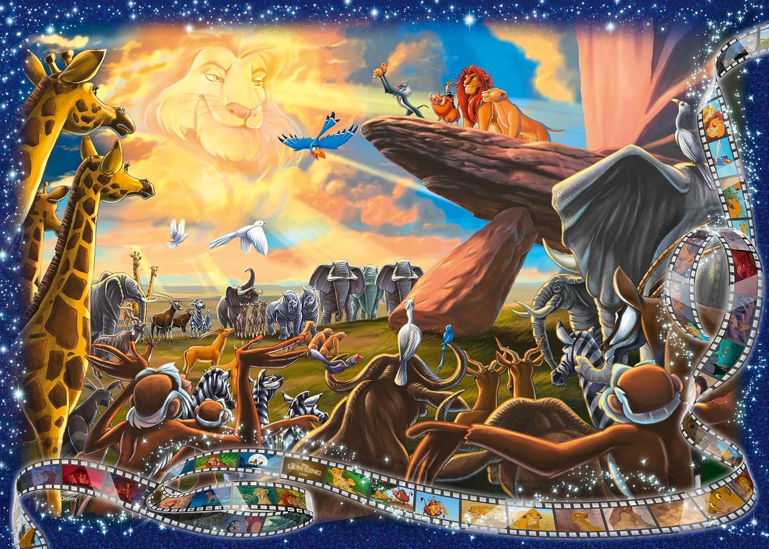 Ravensburger - Puzzle Adulte - Puzzle 1000 pièces - Le Roi Lion (Collection Disney) - Adultes et enfants à partir de 14 ans - Puzzle de qualité supérieure - Disney Classique - 12000321