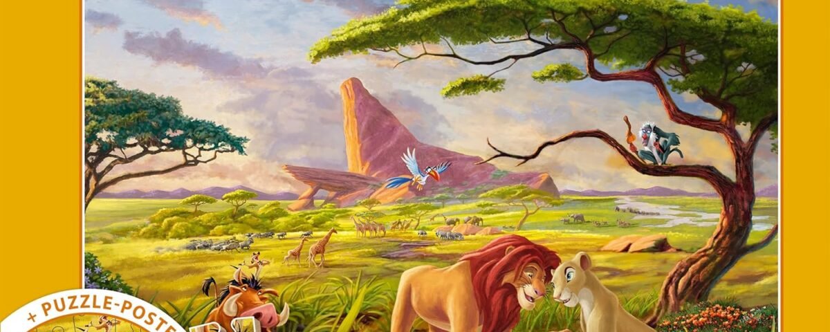 Schmidt Spiele 56560 Thomas Kinkade, Disney, Le Roi Lion, Rappelez-Vous Qui Vous êtes, Puzzle 200 pièces