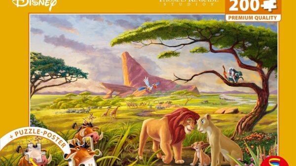 Schmidt Spiele 56560 Thomas Kinkade, Disney, Le Roi Lion, Rappelez-Vous Qui Vous êtes, Puzzle 200 pièces