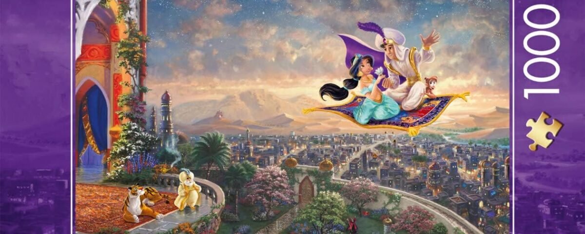 Schmidt Spiele 59950 Thomas Kinkade, Disney, Aladdin, 1000 Piece Jigsaw Puzzle, Colourful Exclusivité sur Amazon