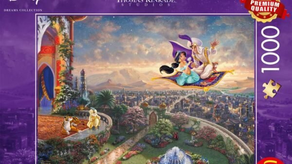 Schmidt Spiele 59950 Thomas Kinkade, Disney, Aladdin, 1000 Piece Jigsaw Puzzle, Colourful Exclusivité sur Amazon