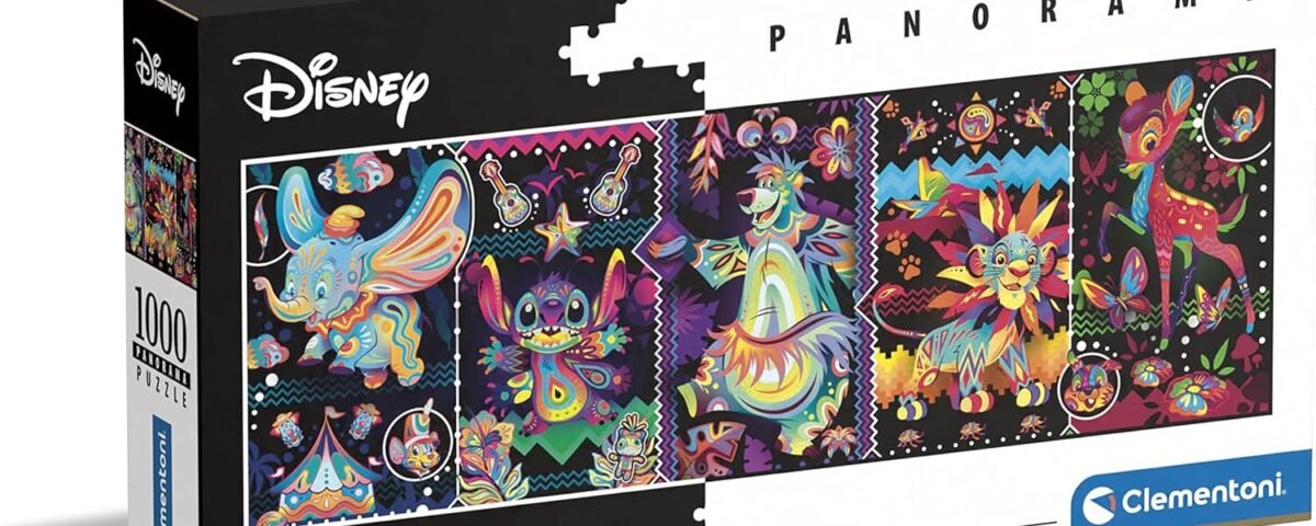 Clementoni Classics 1000pzs Does Not Apply Panorama Joys Adulte 1000 pièces, panoramique, Personnage Disney, Puzzle Dessin animé-fabriqué en Italie, 39659, Multicolore, Medium