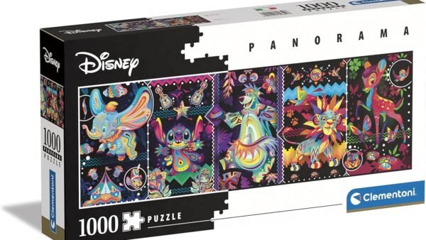 Clementoni Classics 1000pzs Does Not Apply Panorama Joys Adulte 1000 pièces, panoramique, Personnage Disney, Puzzle Dessin animé-fabriqué en Italie, 39659, Multicolore, Medium