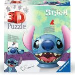 Ravensburger - Puzzle 3D Ball - Disney Stitch - A partir de 6 Ans - 77 pièces numérotées à Assembler sans Colle - Support et Accessoires de Finition Inclus - Diamètre : 13 cm - 11574