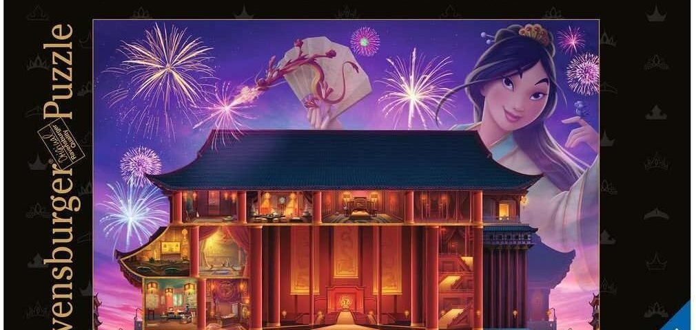 Ravensburger - Puzzle 1000 pièces - Puzzle Adulte - Dès 12 Ans - Mulan - Collection Château des Disney Princesses - Puzzle de qualité Premium fabriqué en Europe - 17332