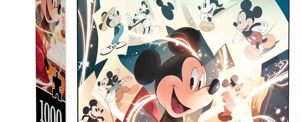 Clementoni Puzzle D100 Mickey Mouse -1000 Pièces - Puzzle pour Adultes 14-99 Ans, Fabriqué en Italie, 39811