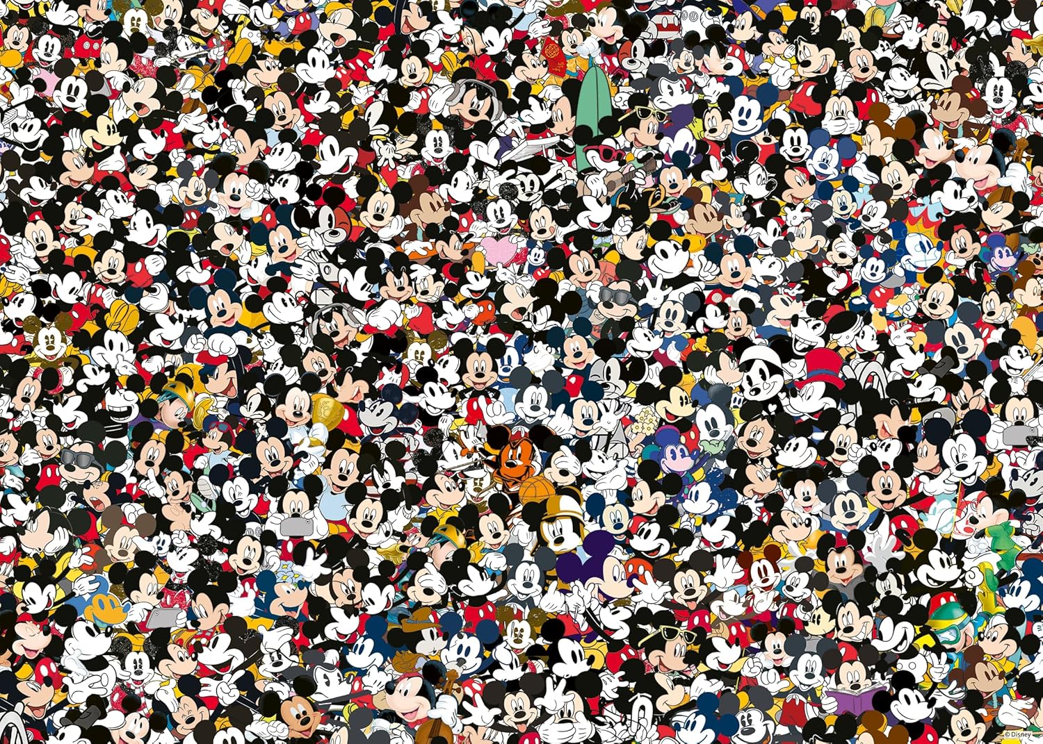 Ravensburger - Puzzle Adulte - Puzzle 1000 pièces - Mickey Mouse (Challenge Puzzle) - Adultes et enfants à partir de 14 ans - Puzzle de qualité supérieure - Disney - 12000529