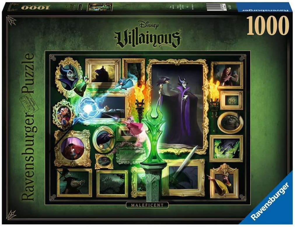 Ravensburger - Puzzle Adulte - Puzzle 1000 p - Maléfique (Collection Disney Villainous) - 15025