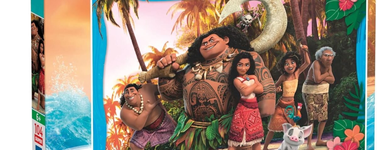 Clementoni - Puzzle Enfant 6 Ans - Disney Vaiana 2-104 Pièces, Supercolor, Fabriqué en Italie