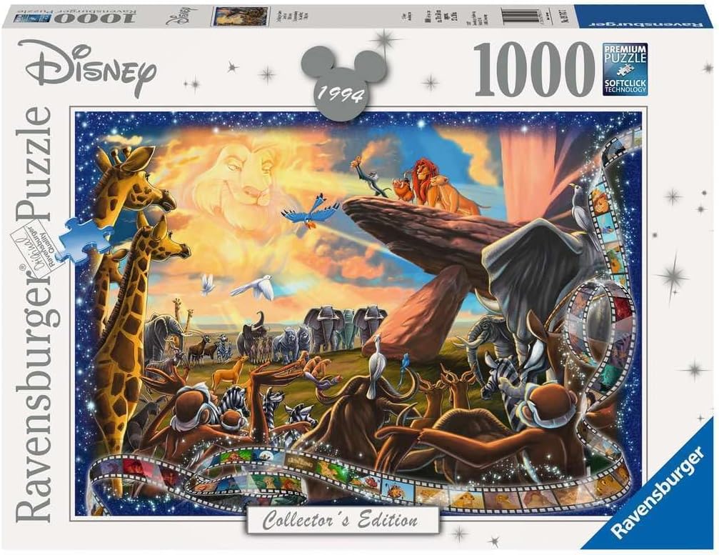 Ravensburger - Puzzle Adulte - Puzzle 1000 pièces - Le Roi Lion (Collection Disney) - Adultes et Enfants à partir de 14 Ans - Puzzle de qualité supérieure - Disney Classique - 12000321