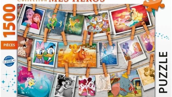 Nathan - Puzzle 1500 pièces - Jolis Souvenirs - Disney - Adultes et Enfants dès 14 Ans - Puzzle de qualité supérieure - Encastrement Parfait - Collection Mes Héros -12000941