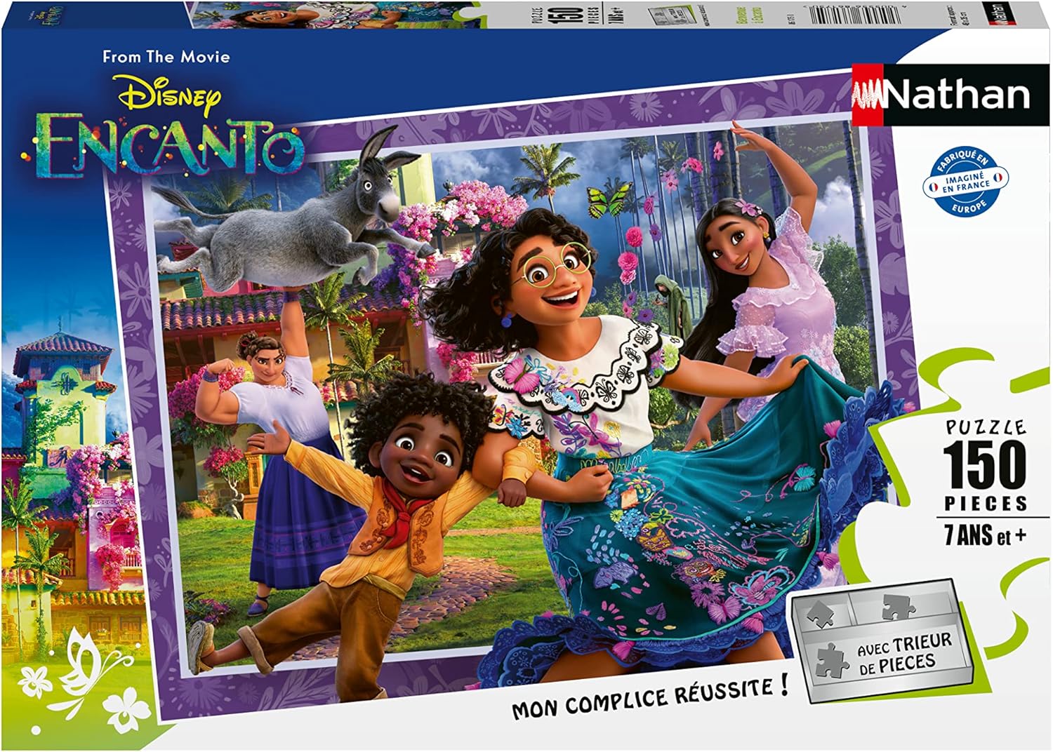 Nathan - Puzzle pour enfants - 150 pièces - Bienvenue à Encanto - Pour enfants dès 7 ans - Puzzle de qualité supérieure - Carton épais et résistant - Disney - 86175
