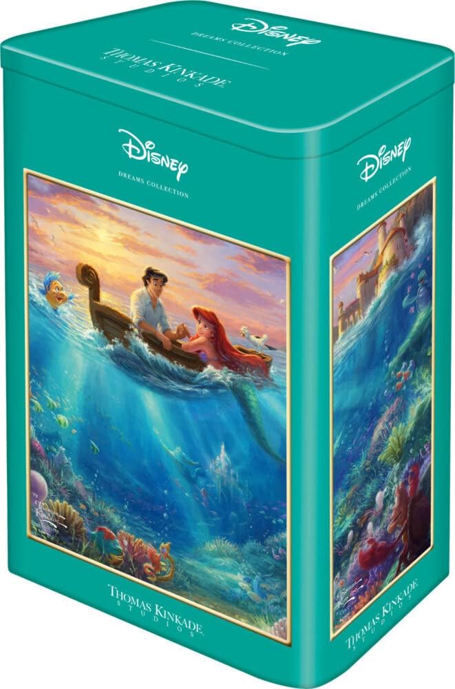 Schmidt Spiele- Thomas Kinkade Disney Ariel Puzzle 500 pièces dans Une boîte rétro, 59927, Coloré