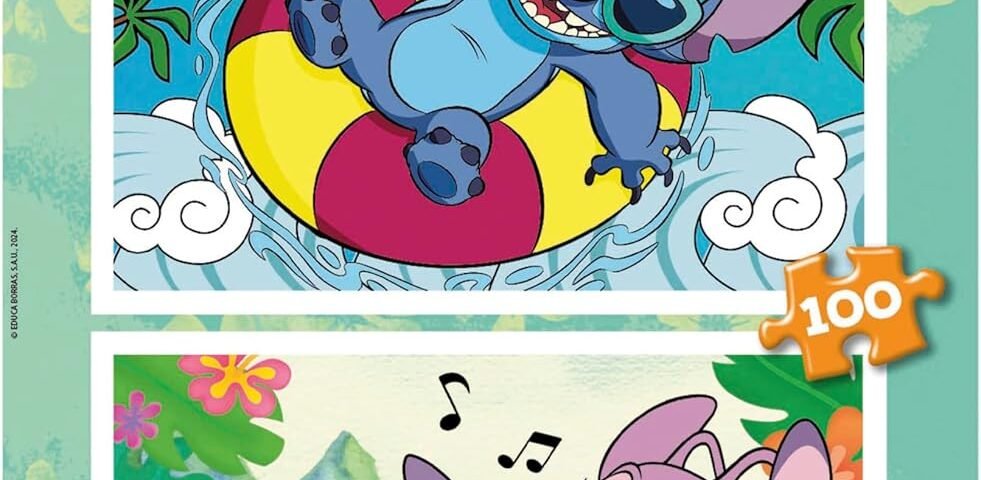 Educa - Disney | Ensemble de 2 Puzzles pour Enfants avec 100 pièces. Mesure: 40 x 28 cm. Recommandé de 6 Ans (19998)