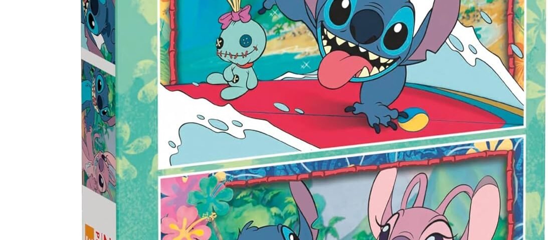 Clementoni Disney Stitch Puzzle 2X20, Supercolor, Puzzle pour Enfants, Fabriqué en Italie, Multicolore, 24809