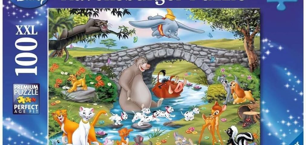Ravensburger - Puzzle Enfant - Puzzle 100 pièces XXL - La Famille d'animal Friends - Disney - À partir de 6 Ans - Puzzle de qualité supérieure - Carton épais et résistant - 10947