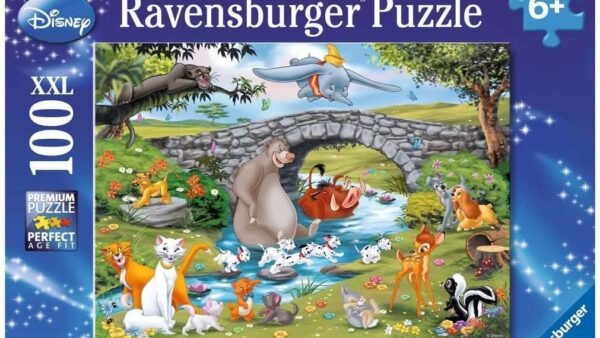 Ravensburger - Puzzle Enfant - Puzzle 100 pièces XXL - La Famille d'animal Friends - Disney - À partir de 6 Ans - Puzzle de qualité supérieure - Carton épais et résistant - 10947