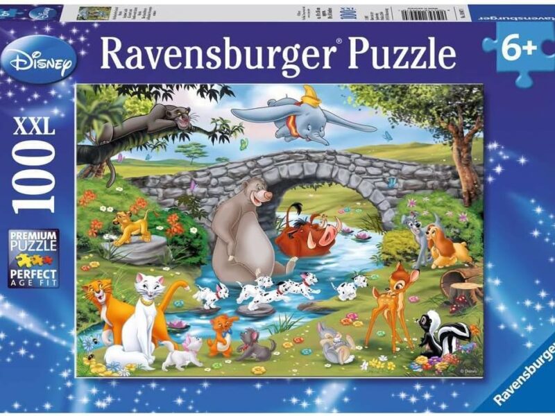 Ravensburger - Puzzle Enfant - Puzzle 100 pièces XXL - La Famille d'animal Friends - Disney - À partir de 6 Ans - Puzzle de qualité supérieure - Carton épais et résistant - 10947