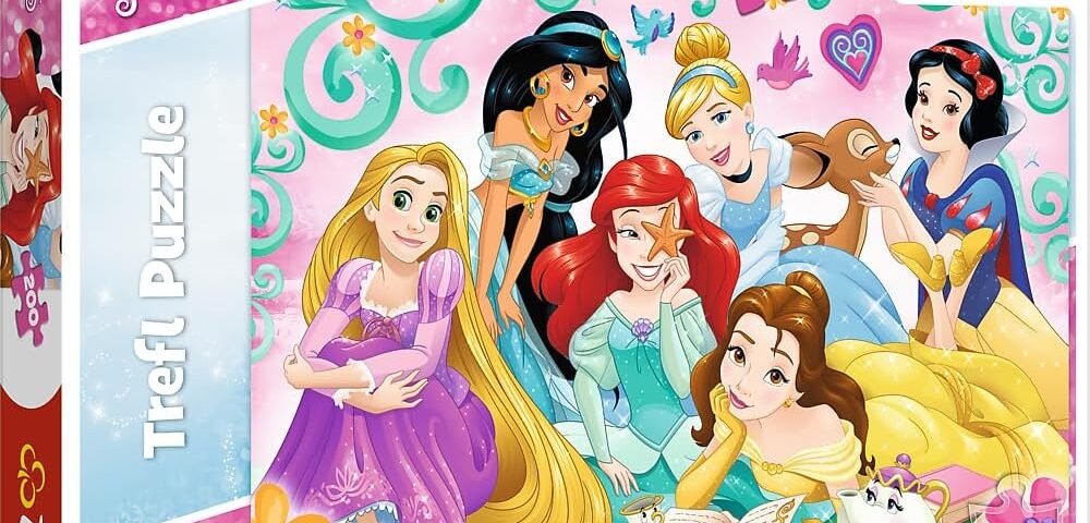 Trefl - Disney Princess, Le Monde Joyeux des Princesses - Puzzle de 200 Pièces - Puzzles Colorés avec Les Princesses de Disney, Divertissement Créatif, pour Les Enfants de 7 Ans et Plus
