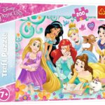 Trefl - Disney Princess, Le Monde Joyeux des Princesses - Puzzle de 200 Pièces - Puzzles Colorés avec Les Princesses de Disney, Divertissement Créatif, pour Les Enfants de 7 Ans et Plus