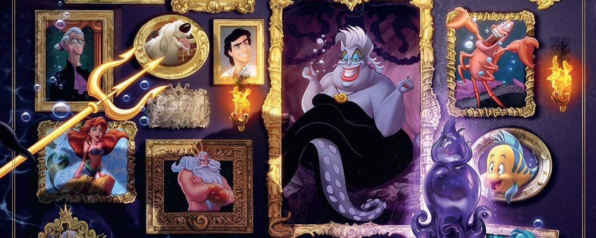 Ravensburger - Puzzle Adulte - Puzzle 1000 pièces - Ursula (Collection Disney Villainous) - Adultes et Enfants à partir de 14 Ans - Puzzle de qualité supérieure - Disney Méchants - 12000039