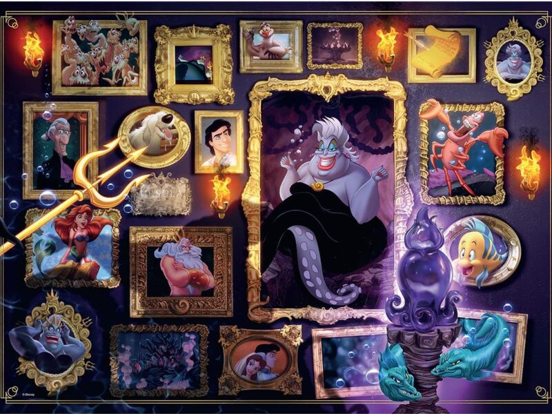 Ravensburger - Puzzle Adulte - Puzzle 1000 pièces - Ursula (Collection Disney Villainous) - Adultes et Enfants à partir de 14 Ans - Puzzle de qualité supérieure - Disney Méchants - 12000039