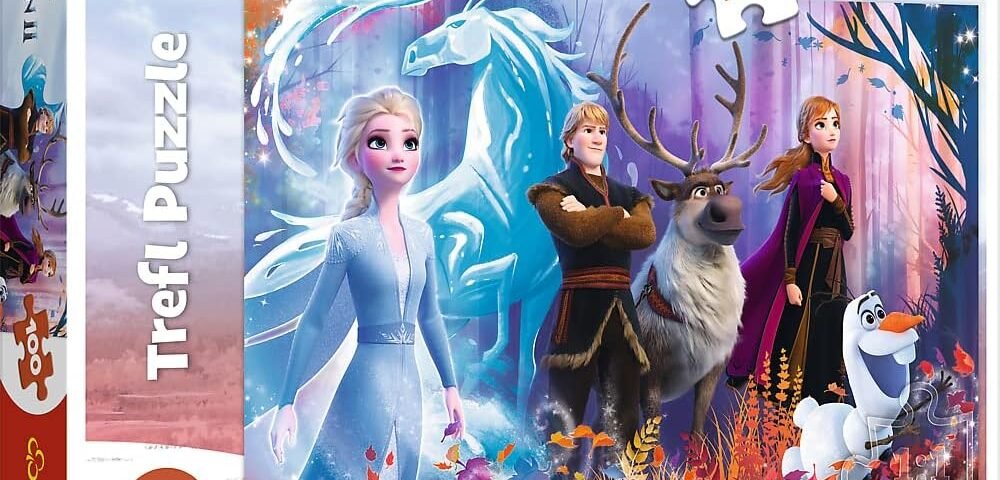 Trefl Frozen 100 Pièces pour Enfants à partir de 5 Ans Puzzle, 16366, Magie de la Reine des Neiges Disney La Reine des Neiges 2