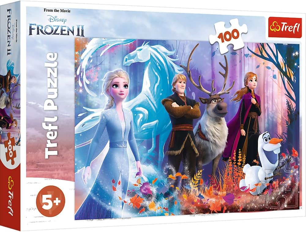Trefl Frozen 100 Pièces pour Enfants à partir de 5 Ans Puzzle, 16366, Magie de la Reine des Neiges Disney La Reine des Neiges 2