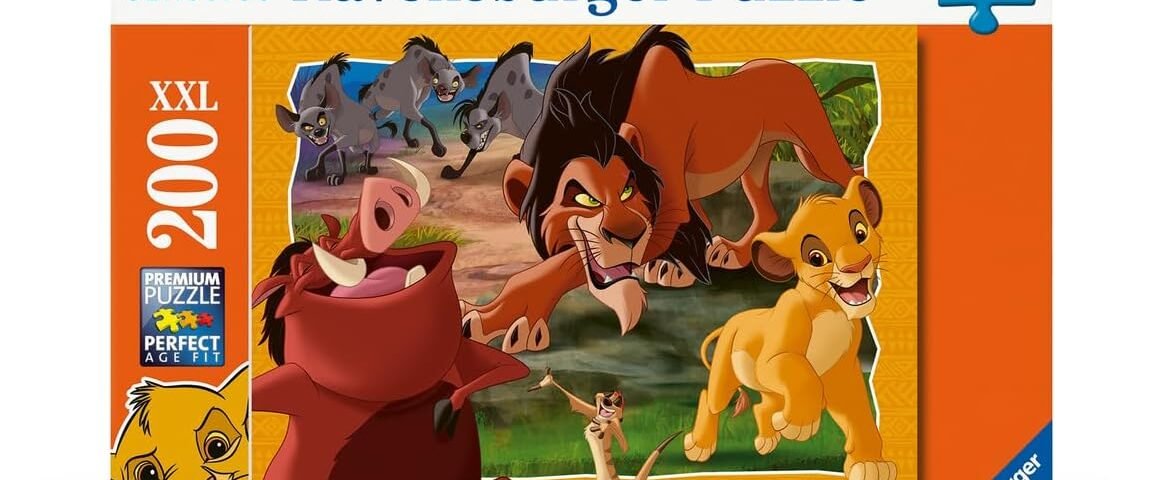 Ravensburger - Puzzle Enfant - Puzzle 200 pièces XXL - Hakuna Matata/Disney Le Roi Lion - À partir de 8 Ans - Puzzle de qualité supérieure - Carton épais et résistant - Aventure - 12001177