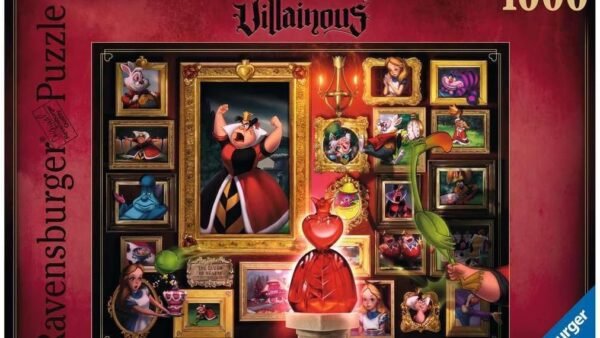 Ravensburger - Puzzle Adulte - Puzzle 1000 p - La Reine de cœur (Collection Disney Villainous) - 15026