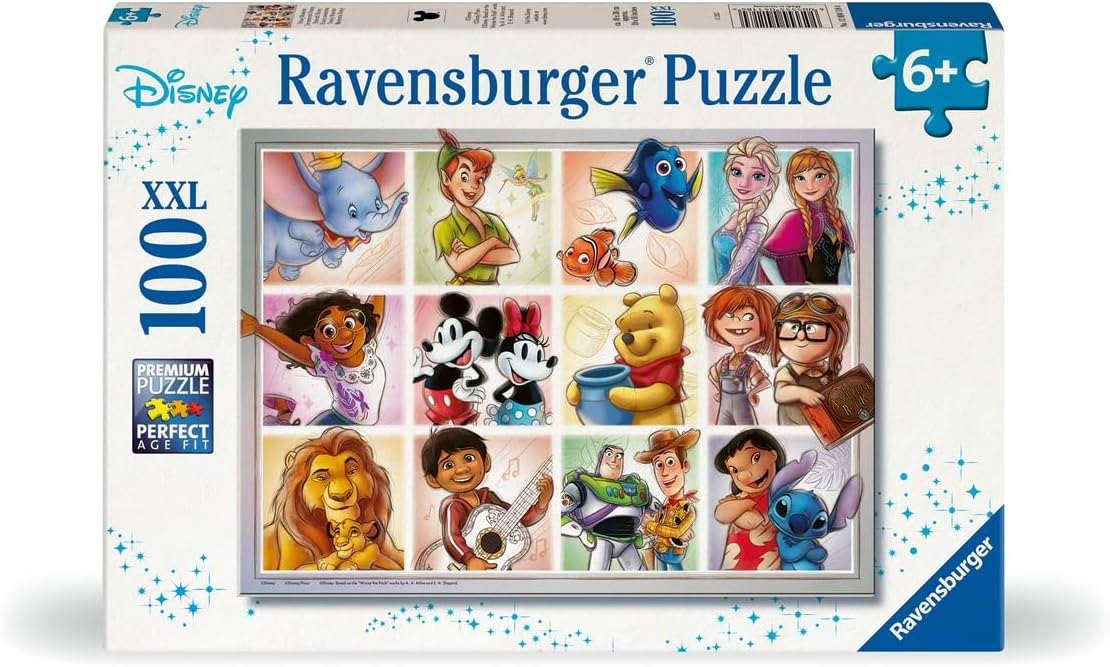 Ravensburger - Puzzle Enfant - 100 pièces XXL - Les Moments Disney - Fille ou garçon dès 6 Ans - Puzzle de qualité supérieure - 12004118