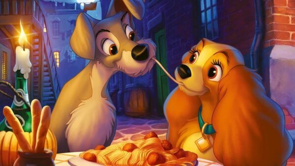 Ravensburger - Puzzle Adulte - Puzzle 1000 pièces - La Belle et Le Clochard (Collection Disney) - Adultes et Enfants à partir de 14 Ans - Puzzle de qualité supérieure - Disney Classique - 12000003