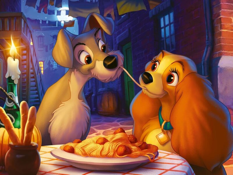 Ravensburger - Puzzle Adulte - Puzzle 1000 pièces - La Belle et Le Clochard (Collection Disney) - Adultes et Enfants à partir de 14 Ans - Puzzle de qualité supérieure - Disney Classique - 12000003