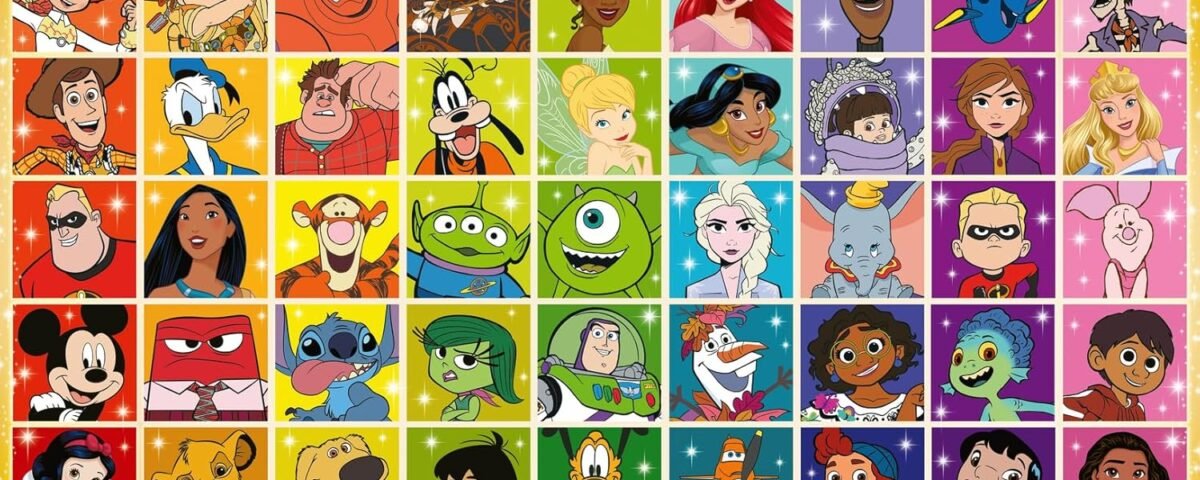 Ravensburger - Puzzle Enfant - Puzzle 100 pièces XXL - La Palette de Couleurs Disney - À partir de 6 Ans - Puzzle de qualité supérieure - Carton épais et résistant - 13332