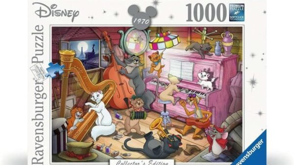 Ravensburger Disney Edition Collector's Edition Puzzle Aristochats 1000 pièces pour Adultes et Enfants à partir de 12 Ans, Blanc
