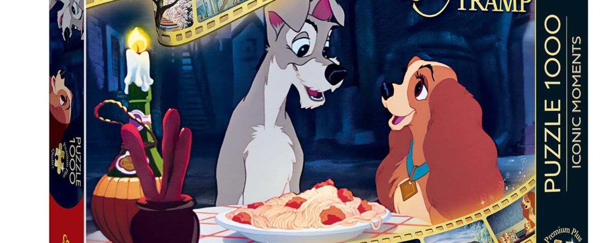 Trefl Qualité Premium Plus - Puzzle Iconic Moments : La Belle et Le Clochard - 1000 pièces, série de Puzzles avec Les Personnages préférés,pour Adultes et Enfants à partir de 12 Ans