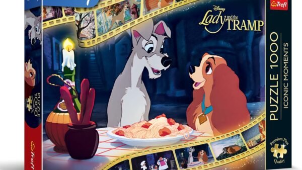 Trefl Qualité Premium Plus - Puzzle Iconic Moments : La Belle et Le Clochard - 1000 pièces, série de Puzzles avec Les Personnages préférés,pour Adultes et Enfants à partir de 12 Ans