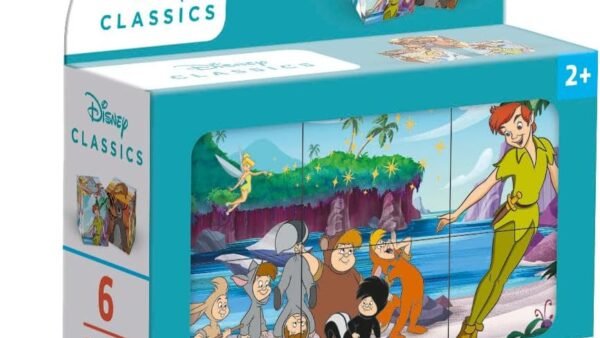 Clementoni Puzzle Disney Classic 6 Pièces - Cube Supercolor, Puzzle pour Enfants 2-4 Ans, Disney, Fabriqué en Italie, 40657