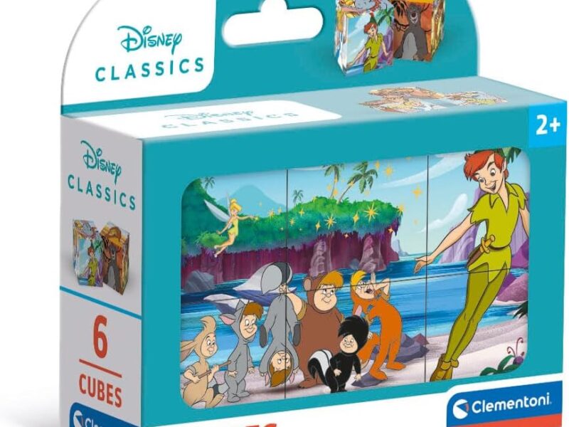 Clementoni Puzzle Disney Classic 6 Pièces - Cube Supercolor, Puzzle pour Enfants 2-4 Ans, Disney, Fabriqué en Italie, 40657