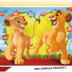Nathan - Puzzle Enfant - Cadre 15 pièces - Simba et Nala - Disney Le Roi Lion - Fille ou garçon dès 3 ans - Puzzle de qualité supérieure - Carton épais et résistant - 86183