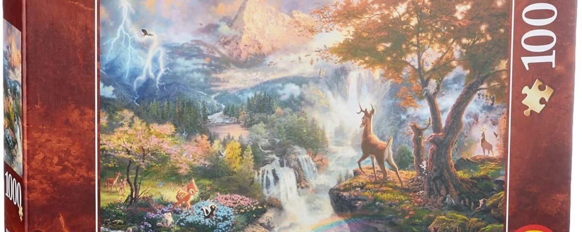 Schmidt Spiele CGS_59486 Thomas Kinkade: Disney - Bambi Puzzle, Multicolor